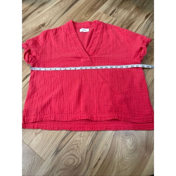 Xirena boho oversized lagenlook top short sleeves size XS - Picture 7 of 8